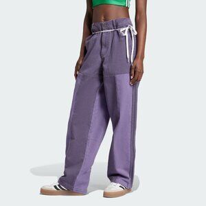 adidas women Kseniaschnaider Patchwork Straight Leg Jeans